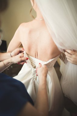 Lüks gelin düğün günü sabahında