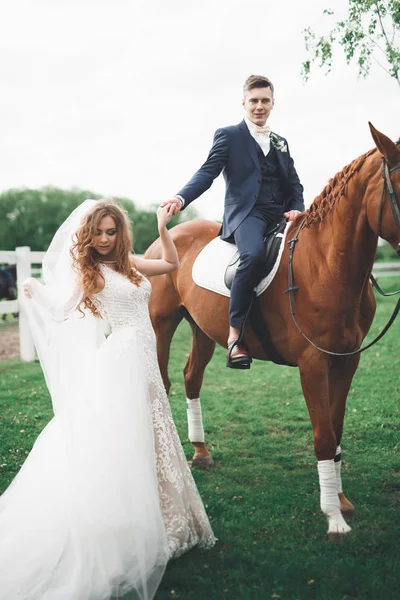 Mutlu gelin ve Damat Düğün töreni sonrası poz