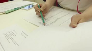 pantolon çizim çalışma