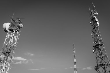 Televizyon antenler Monte Bignone sanremo