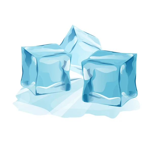 izole buz Dağları snowdrifts ve buz sarkıtları eleme ayarla