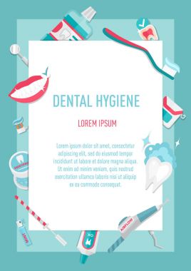 Tıbbi diş hijyen Infographic broşür