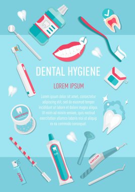 Tıbbi diş hijyen Infographic broşür