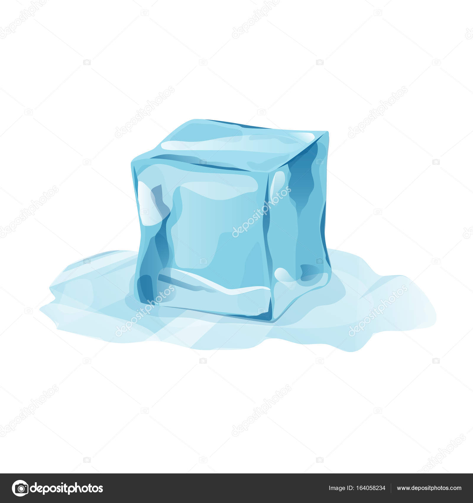 透明度の溶けたアイス キューブ ストックベクター C Fantrazy Gmail Com