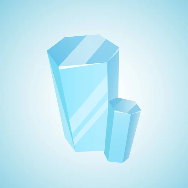 Verre vectoriel, gemme et diamant — Image vectorielle