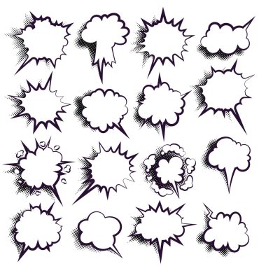 Çizgi roman kitap iletişim boş bulutlar