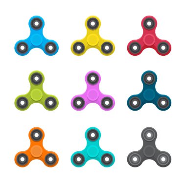 Farklı renkli spinners