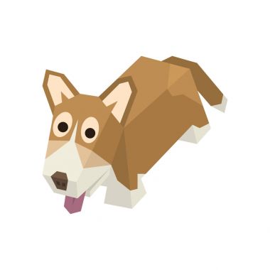 İzometrik Galce corgi