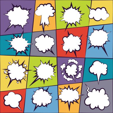 Çizgi roman iletişim boş bulut, kabarcık set