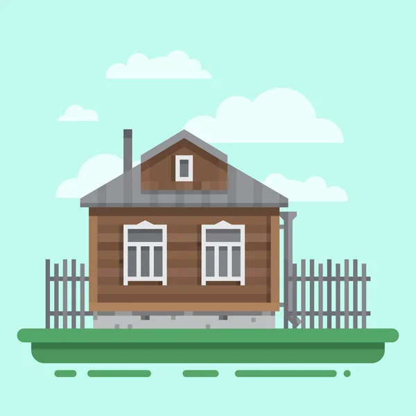 Old russian country house — Stock Illustration Old russian country house Royalty Free Stock Illustrations