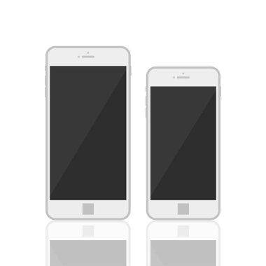 Gerçekçi 3d akıllı telefon şablonu
