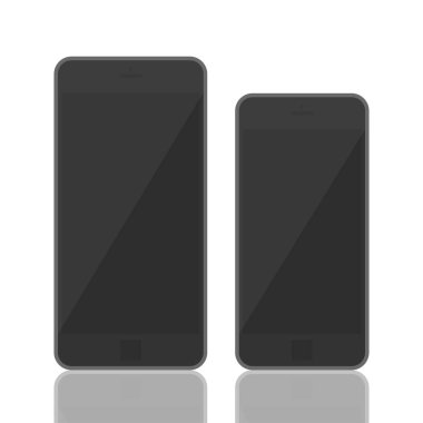 Gerçekçi 3d akıllı telefon şablonu