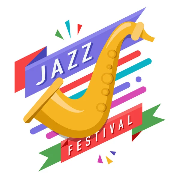 Festivals de musique invitation emblème — Image vectorielle