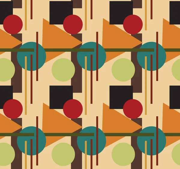 Soyut geometrik Seamless modeli. Supermatism. Renkli formları