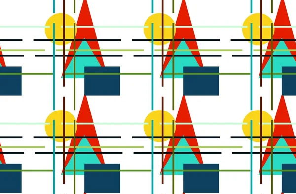 Tasarımınız için renkli soyut geometrik desen . 