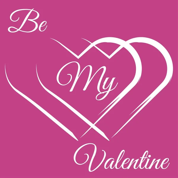 Sevgililer günü kartı gül formundaki yürekleri. 