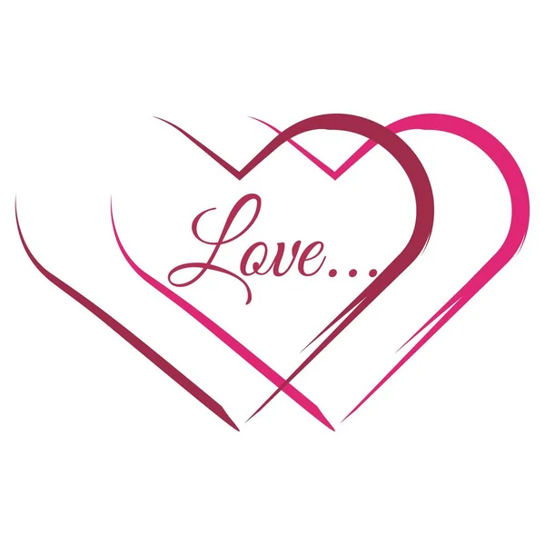 Sevgililer günü kartı yürekleri. Vektör çizim. Desen tasarım için. 