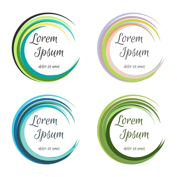 Metninizi Your tasarımı için soyut yuvarlak kare. Vektör Il