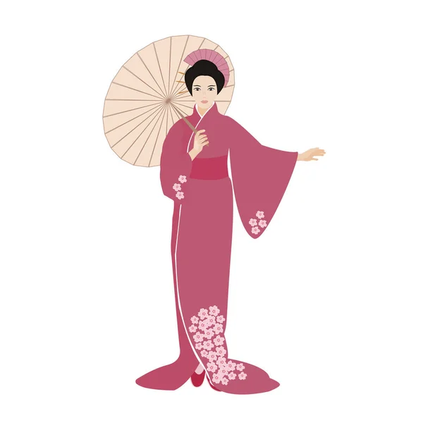 Japonca. Düz tasarım, hiçbir degrade. Vektör çizim.