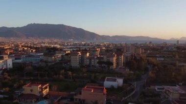 İHA İtalya 'nın Napoli eyaletinden şehir manzarası