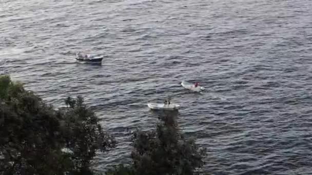 Barco Mar Ilha Capri Itália — Vídeo de Stock