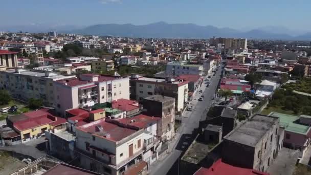 Drone Flight Province Naples — Stock Video