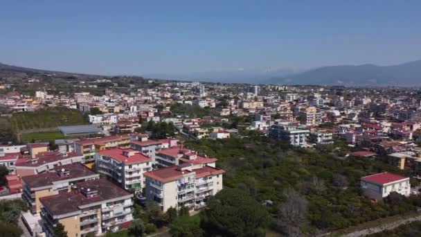 Панорама Горы Везувий Провинции Неаполь — стоковое видео