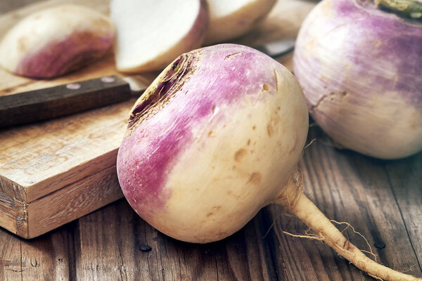 Raw organic turnip 