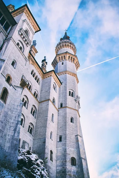 Torre Del Cuento Hadas Castillo Neuschwanstein Alemania — Foto de Stock