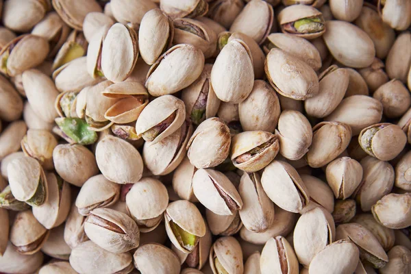 Pile Roasted Salted Pistachios Shell — Stock Photo, Image