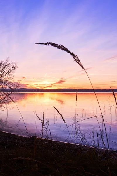 Beautiful Sunset Lake Starnberg Bavaria Germany — Stock Photo, Image