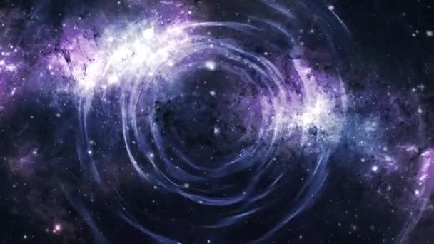 Túnel espacial com galáxia - 10 — Vídeo de Stock