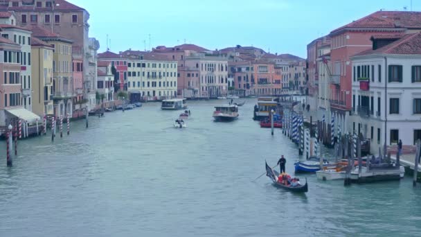 Canal Grande Venezia Italia Stock Video Grande Pezzo Video Che — Video Stock
