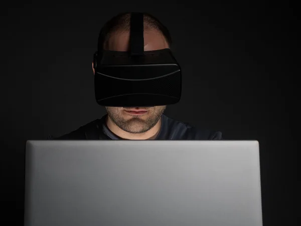 Technologie a virtuální realita závislost — Stock fotografie
