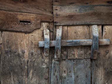 Rustik ve eski ahşap kapı 
