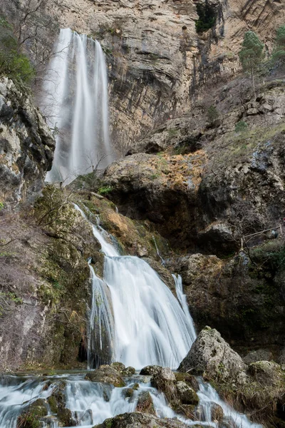 Waterfall in Nacimiento del Rio Mundo (Spain) — Stock Photo, Image