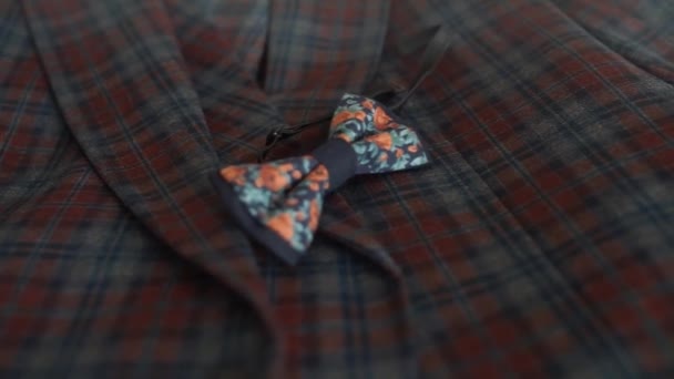 Bow Tie Lies Jacket — Stock Video