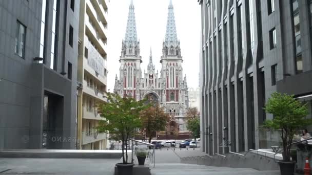 Edificio Iglesia Kiev — Vídeo de stock