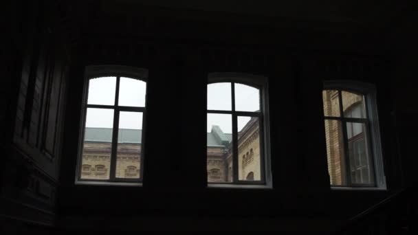 Fenêtres Dans Vieux Bâtiment — Video