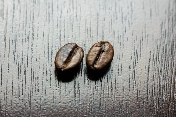 Ziarna Kawy Drewniane Tła — Zdjęcie stockowe