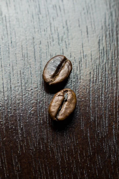 Coffee Grains Wooden Background — Stock Photo, Image