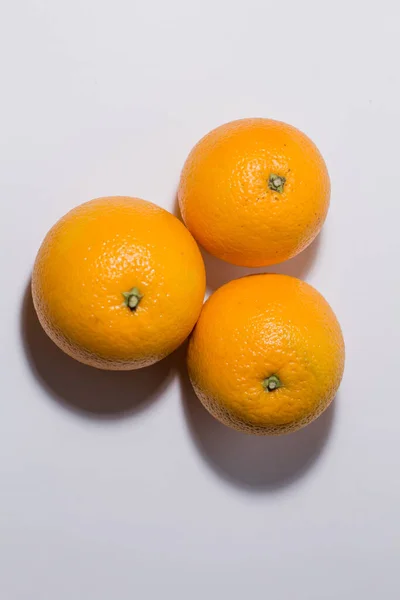 Ripe Oranges White Background — Stock Photo, Image
