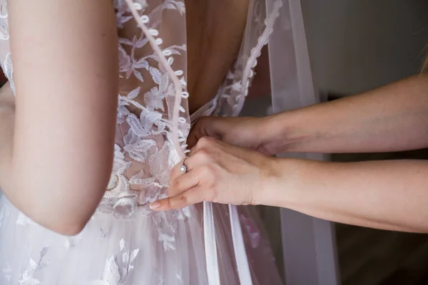 Sposa Annodato Abito Sposa — Foto Stock