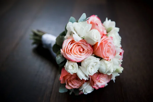 Wedding Bouquet Rings Decor — Stock Photo, Image