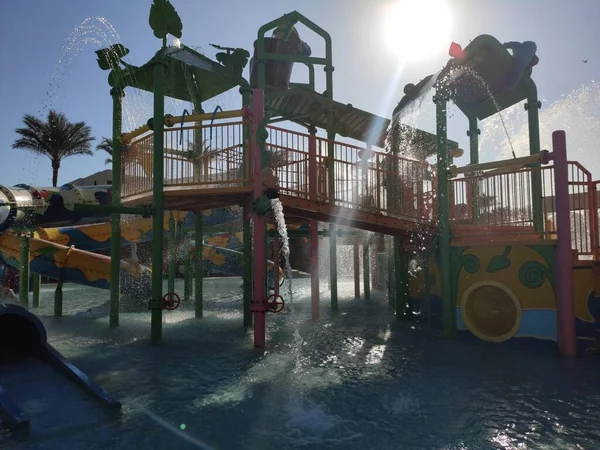 Grande Parque Aquático Para Crianças Hotel — Fotografia de Stock
