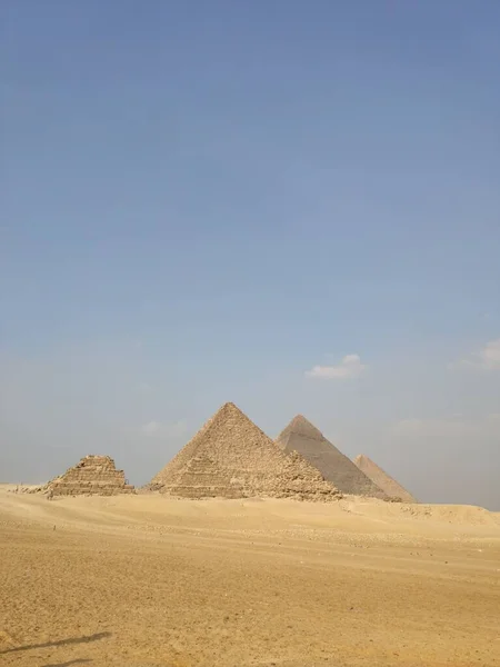 Egyptiska Pyramiderna Giza — Stockfoto