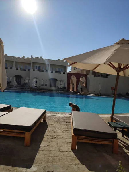 Hotel Ägypten Mit Pools — Stockfoto