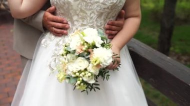 Gelin ve damat bir düğünde