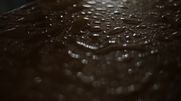 Gotas Chuva Chão Madeira — Vídeo de Stock