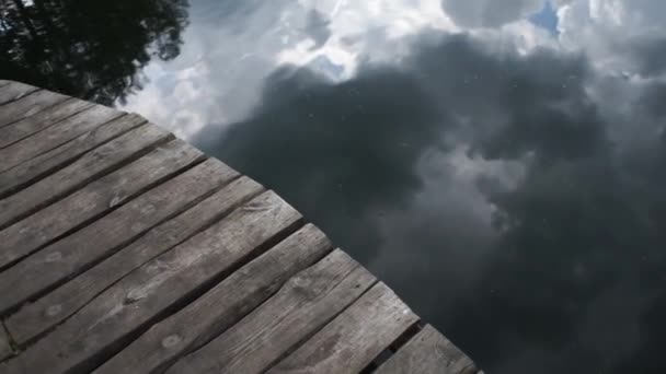 Reflejo Nubes Agua — Vídeos de Stock